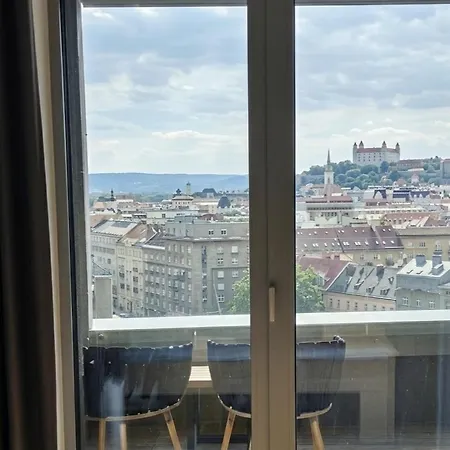 Sky Park 1 - Castle View From Bed, Luxurious #instaworthy In Downtown Center, Parking Included, Address In Town Pressburg