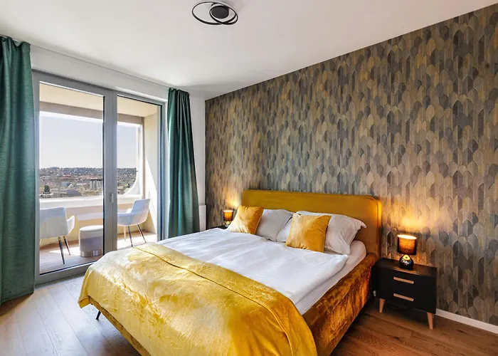 Sky Park 1 - Luxurious #instaworthy In Downtown Center With Included Parking, Address In Town Апартаменты Братислава